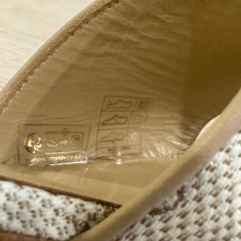 Jimmy Choo DeeDee 80 37 1/2, OLJL, EVRU/SAND DUNE - Picture 8 of 11
